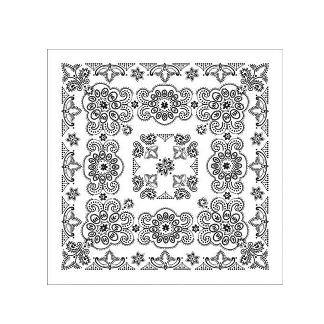 Oversize White Bandana