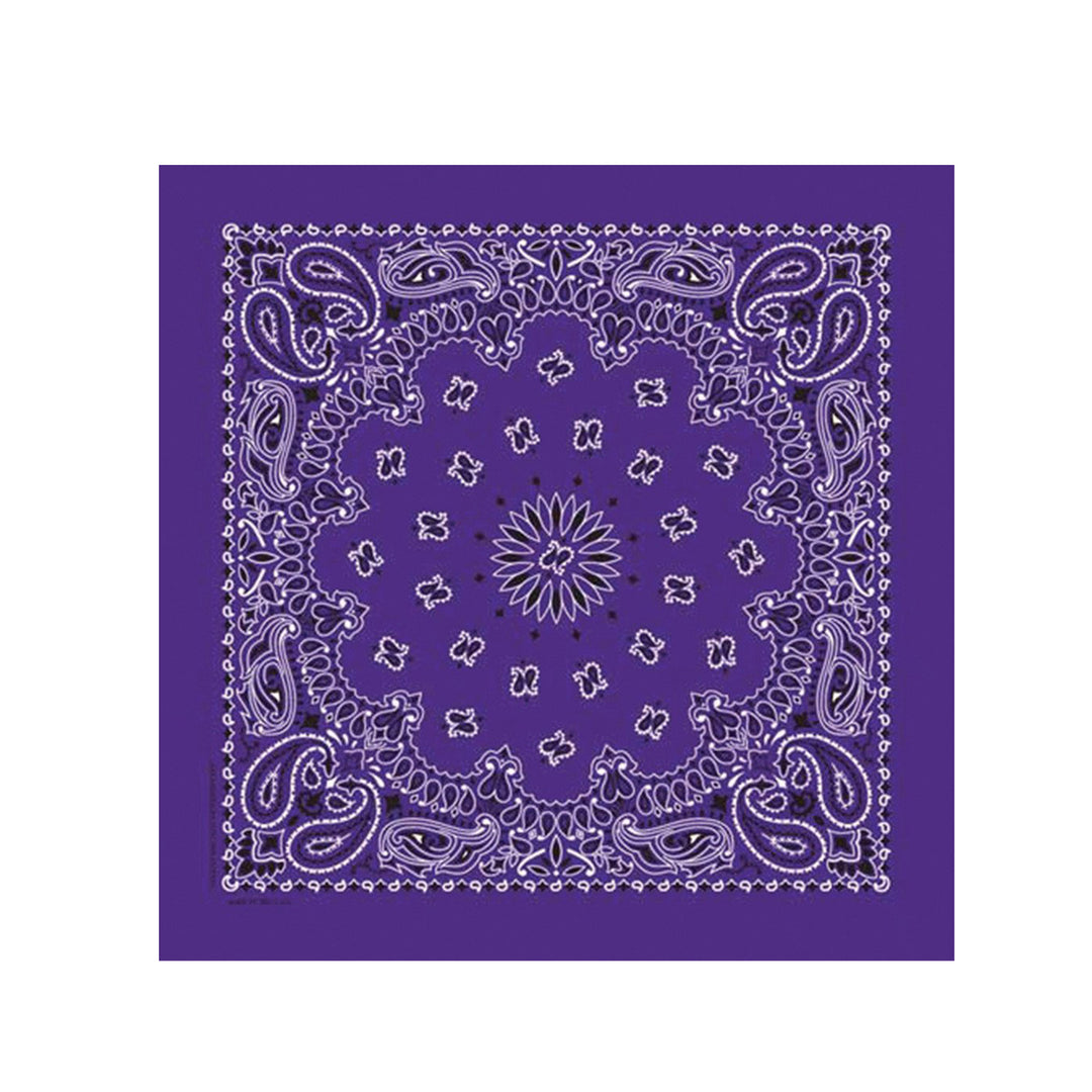 Purple Paisley Bandana
