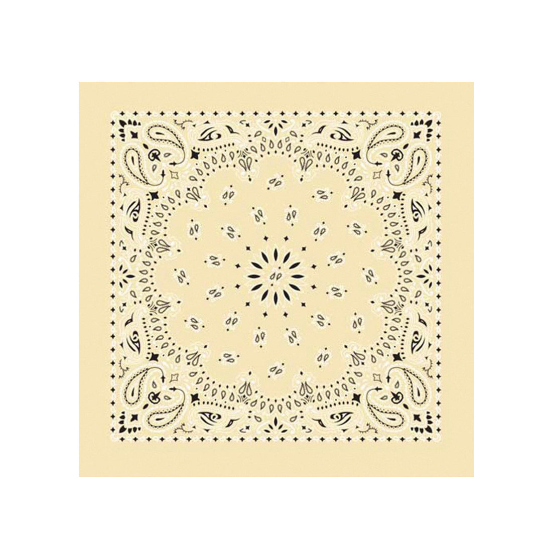 Beige Paisley Bandana