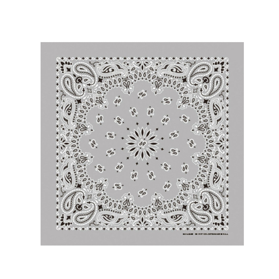 Silver Paisley Bandana