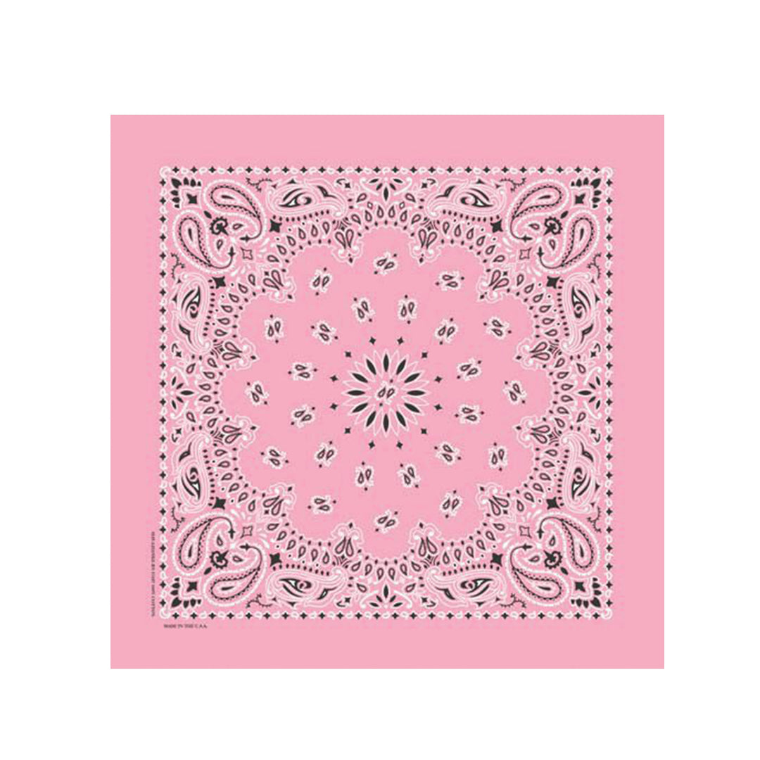 Light Pink Paisley Bandana