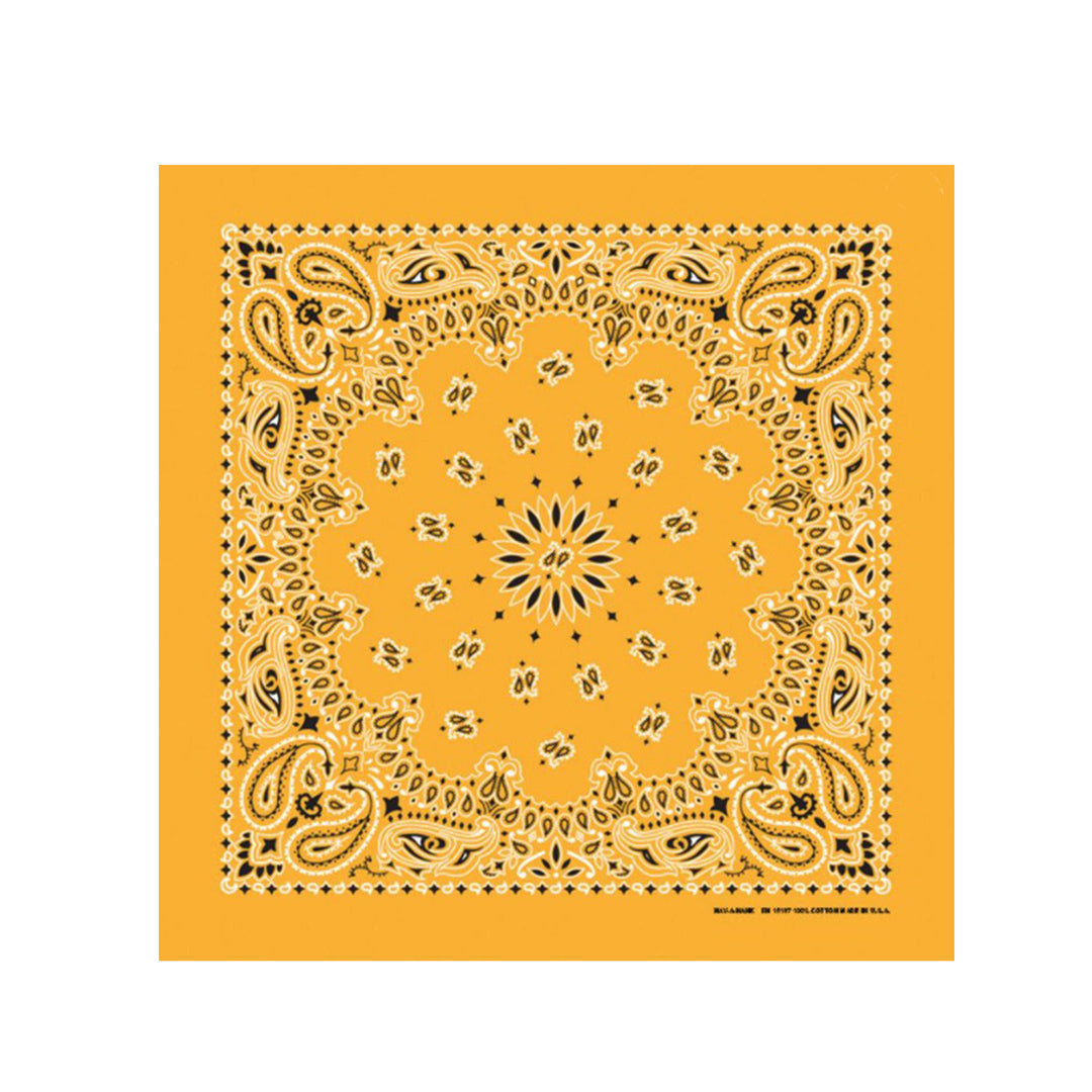 Gold Paisley Bandana