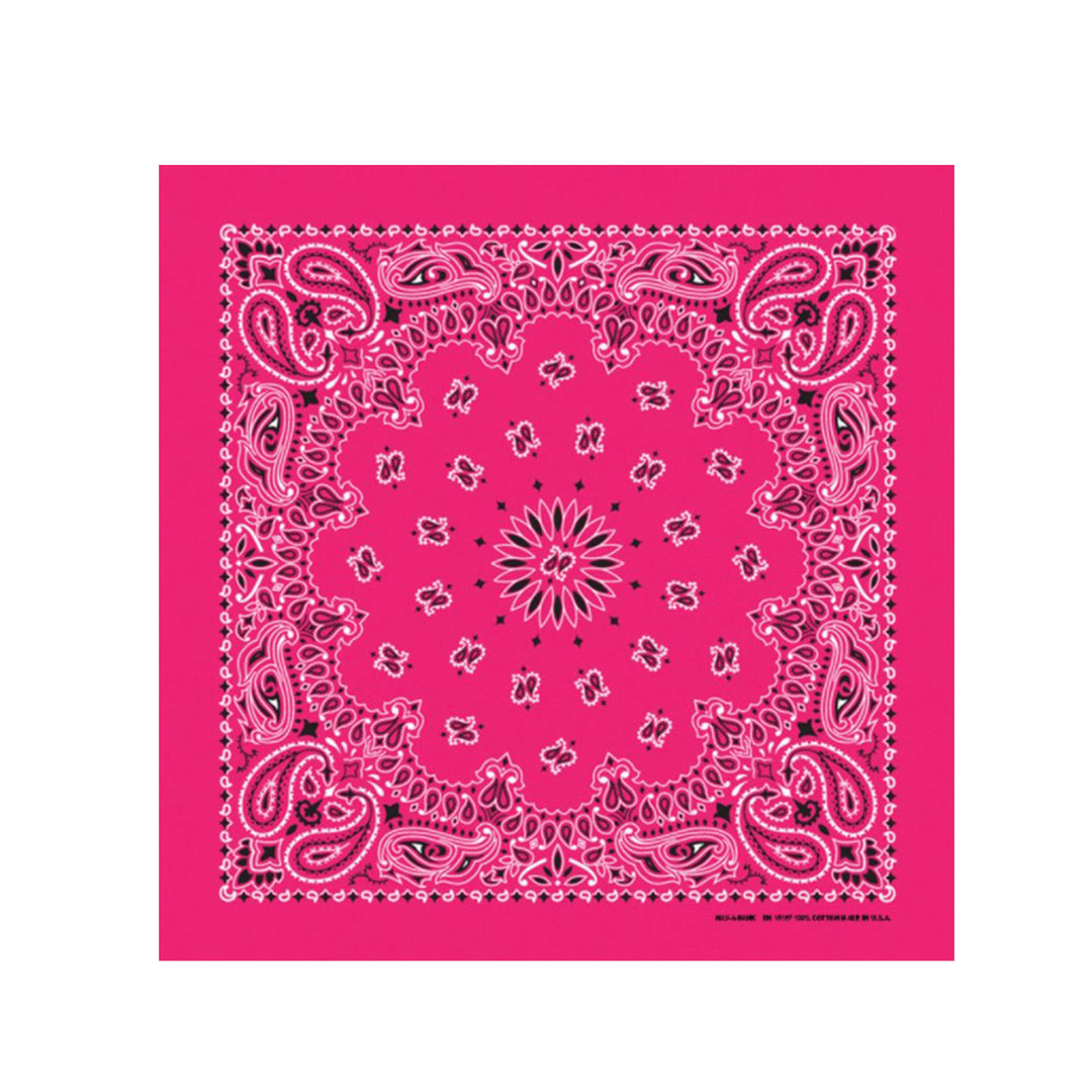 Hot Pink Paisley Bandana