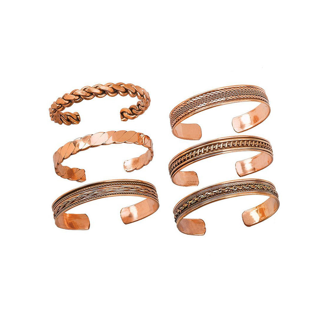 Copper Bracelet in 12 Piece Assorted Display