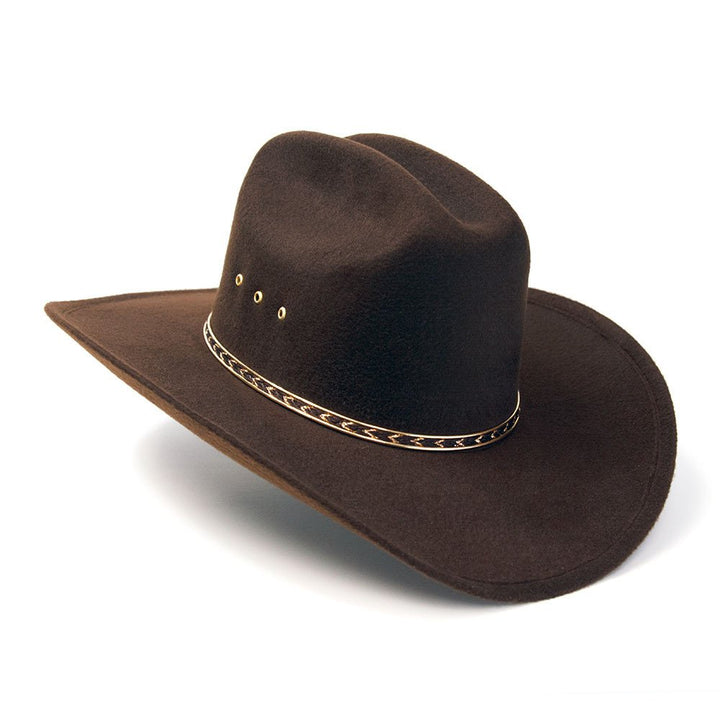 Brown Felt Finish Western Cattleman Hat