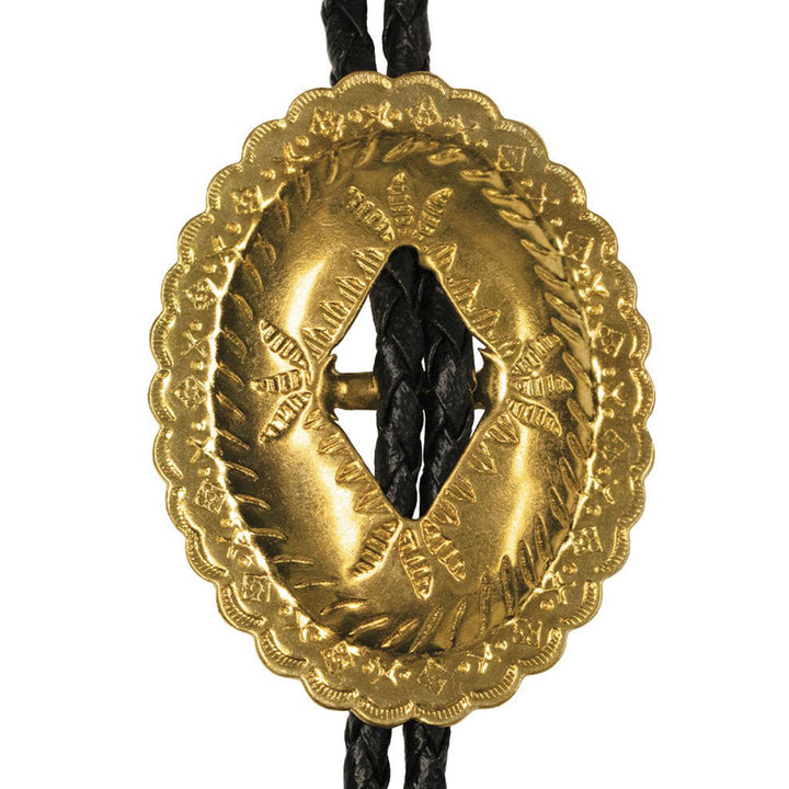 Gold Concho Bolo Tie