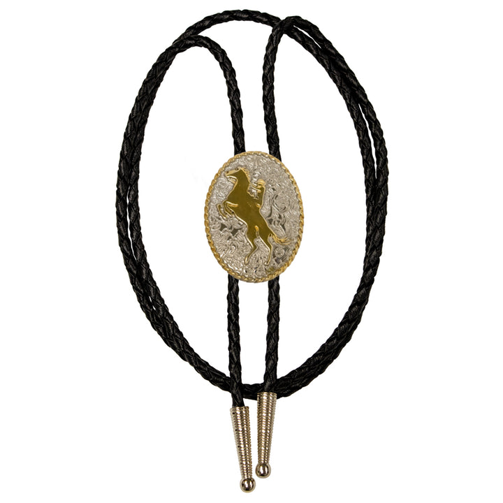 Western Silver &amp; Gold Bolo Tie
