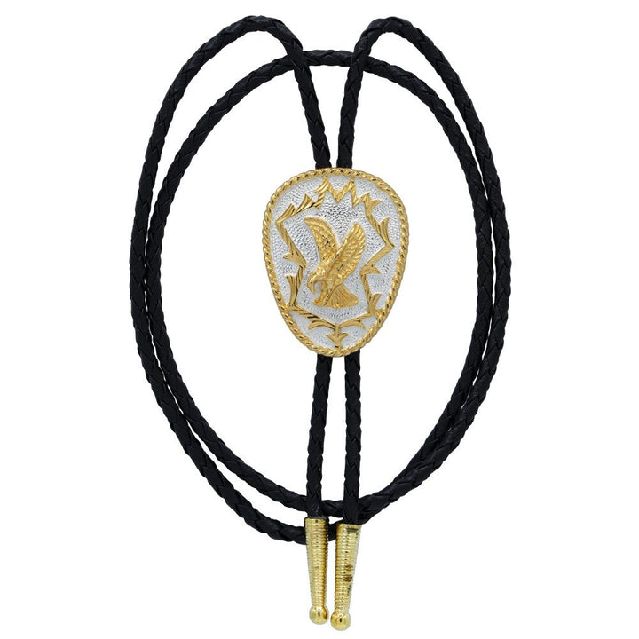 Eagle on German Silver Bolo Tie