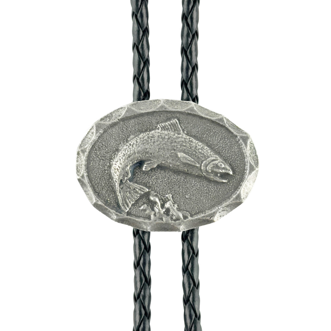 Fish Western Bolo Tie - Cast Pewter