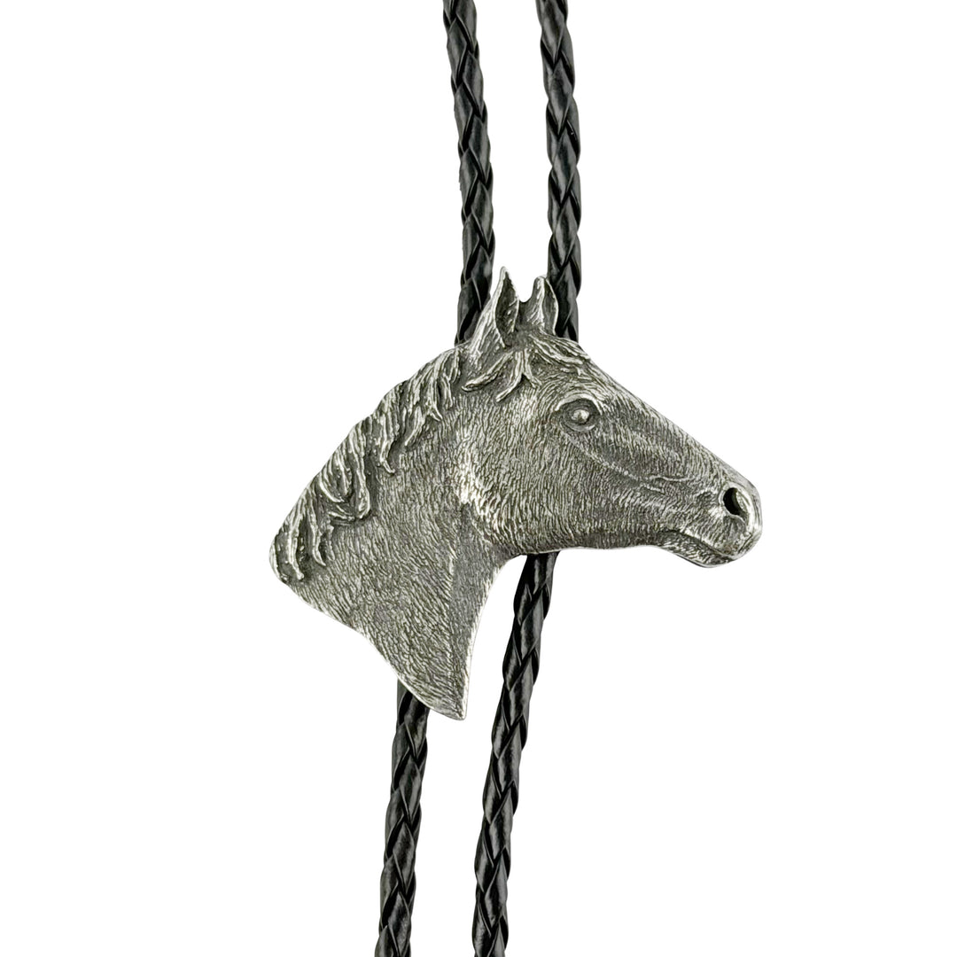 Horse Head Western Bolo Tie - Cast Pewter