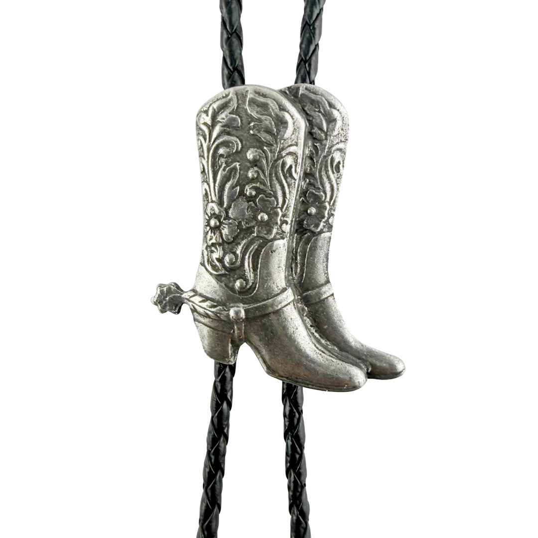 Cowboy Boots Western Bolo Tie - Cast Pewter