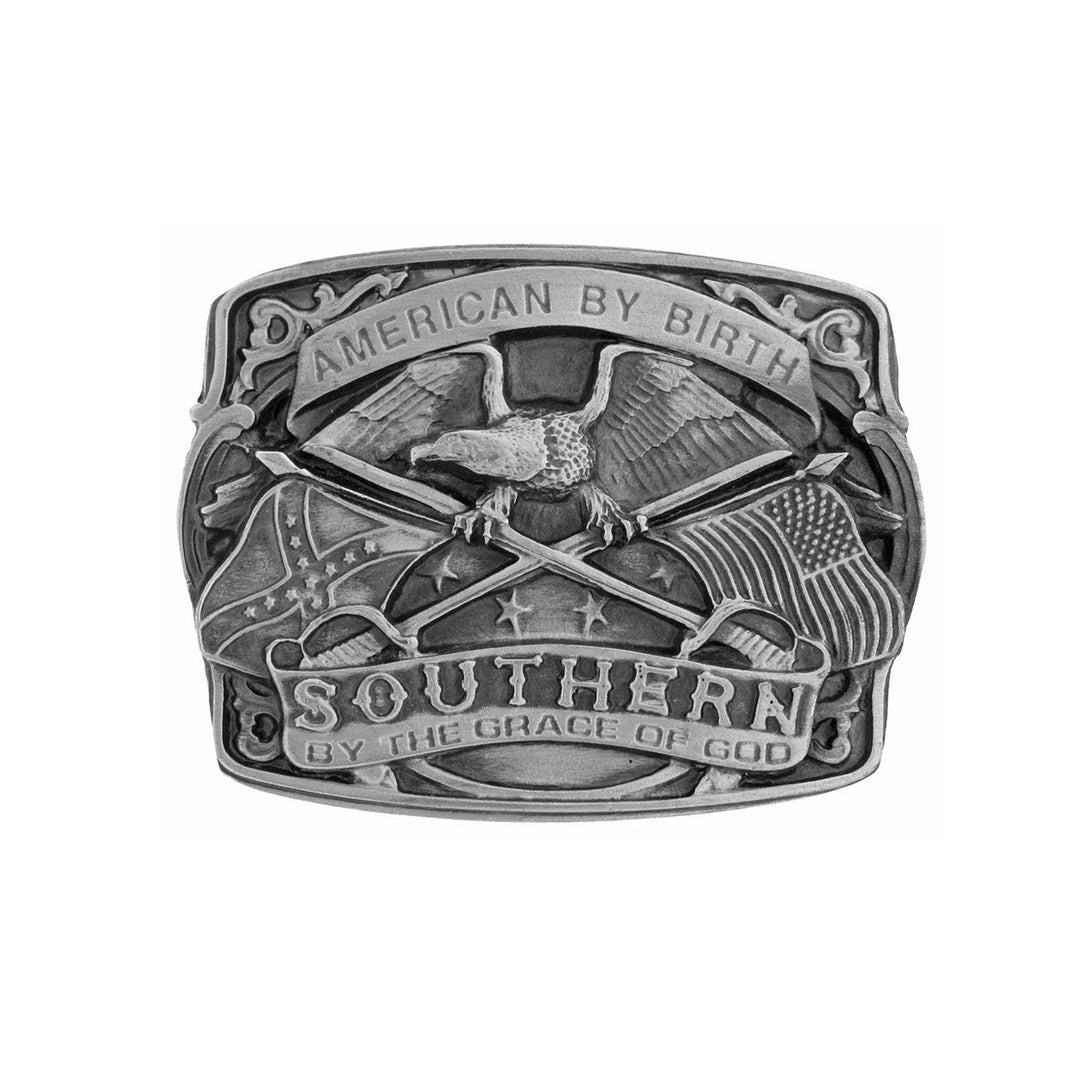 American by Birth Southern by Grace of God Belt Buckle