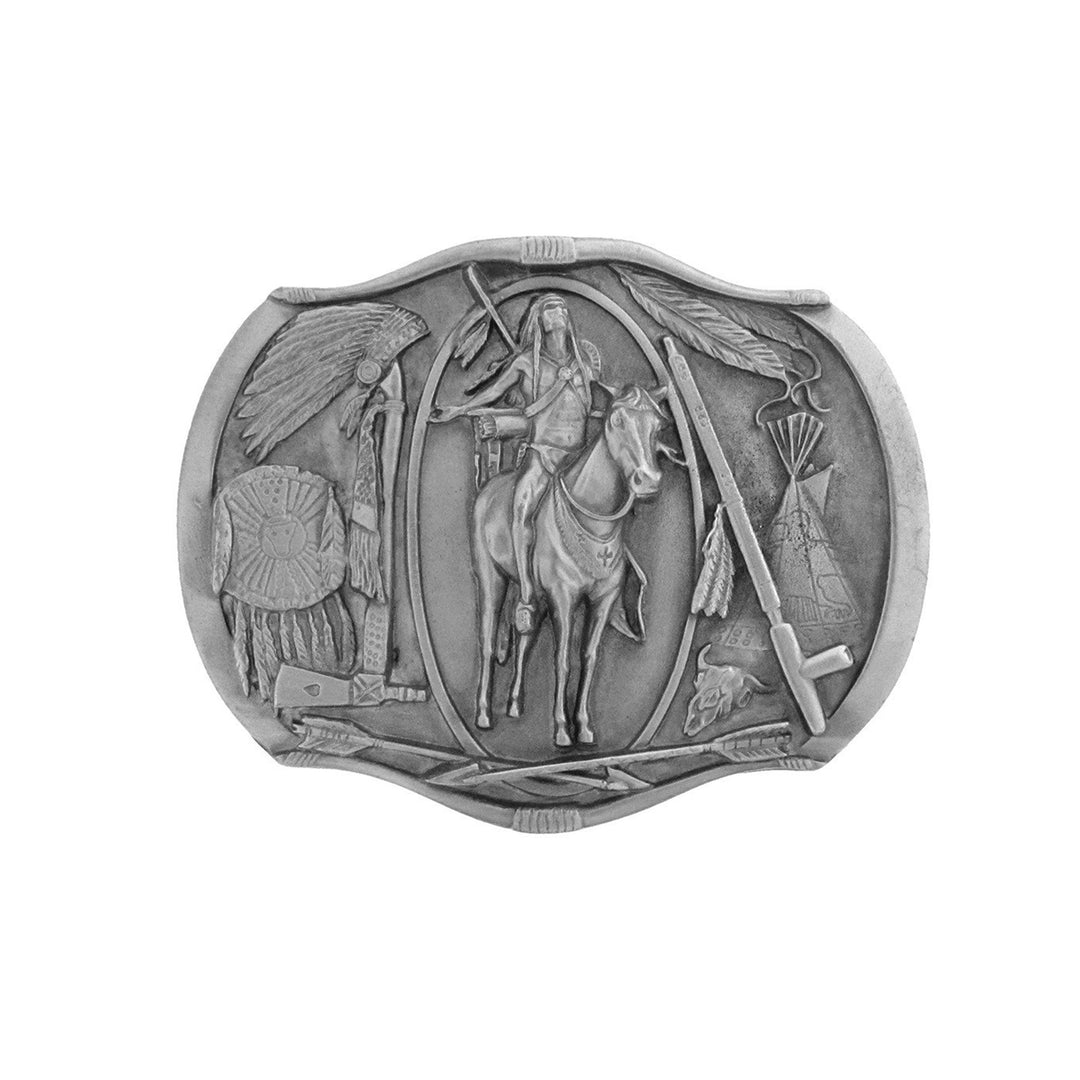 Native American Man Belt Buckle