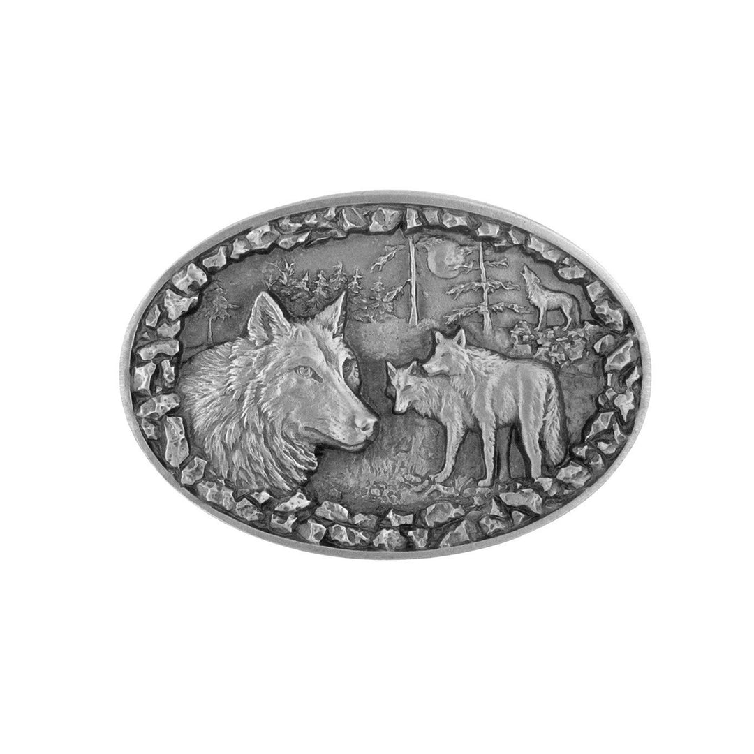 Wolves in the Wild Belt Buckle