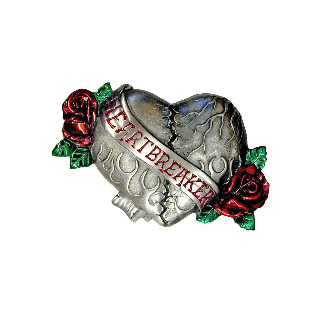 Heartbreaker Belt Buckle with Enamel Finish