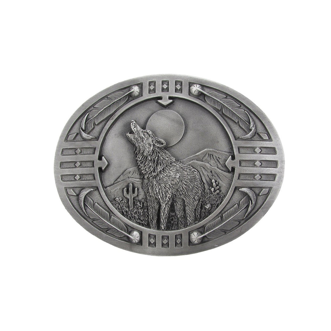 Howling Wolf Belt Buckle