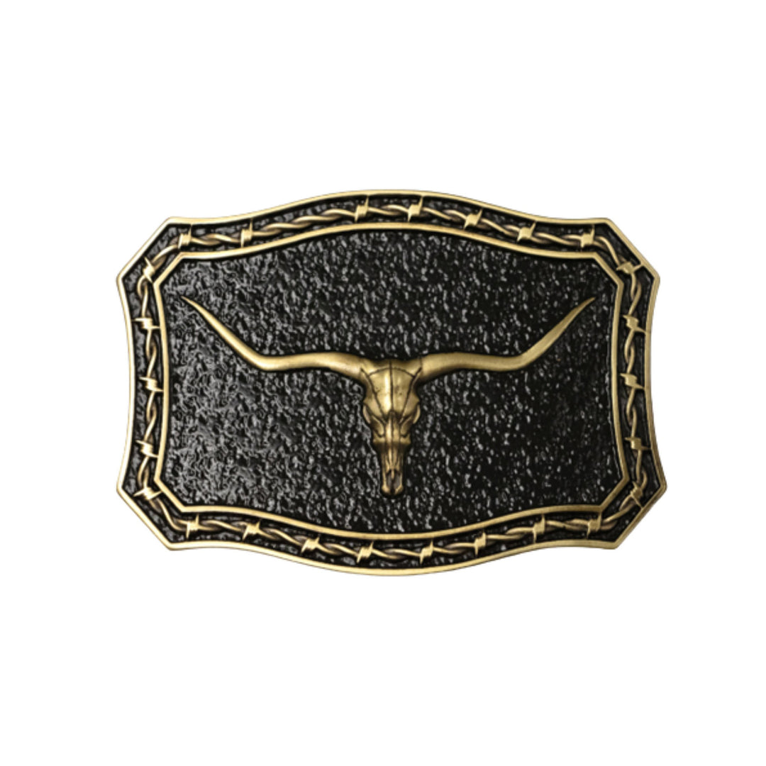 Longhorn Brass Vintage Western Buckle