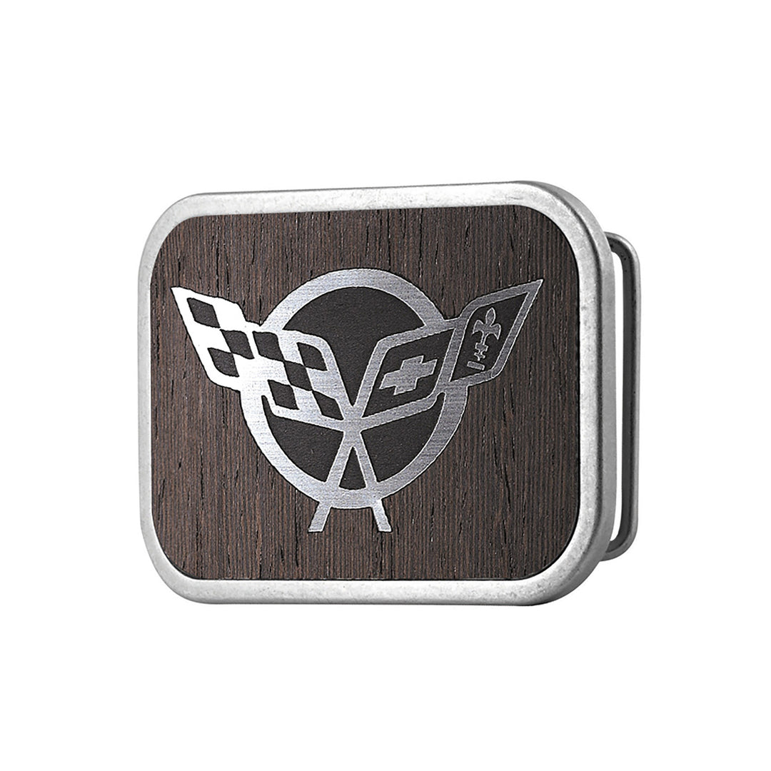 Corvette Black Walnut Belt Buckle
