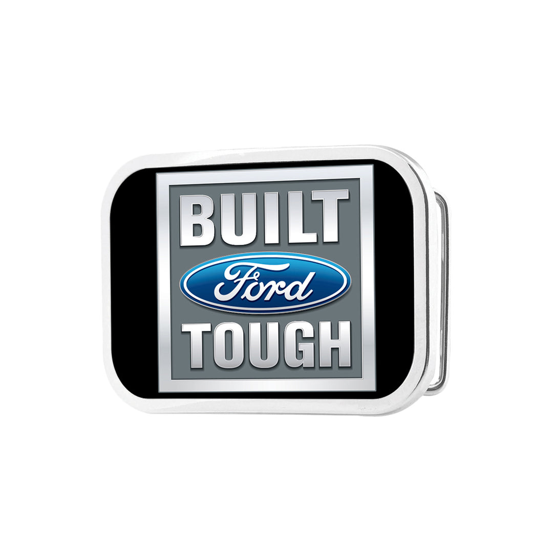 Ford Built Tough Black Gray Blue Belt Buckle