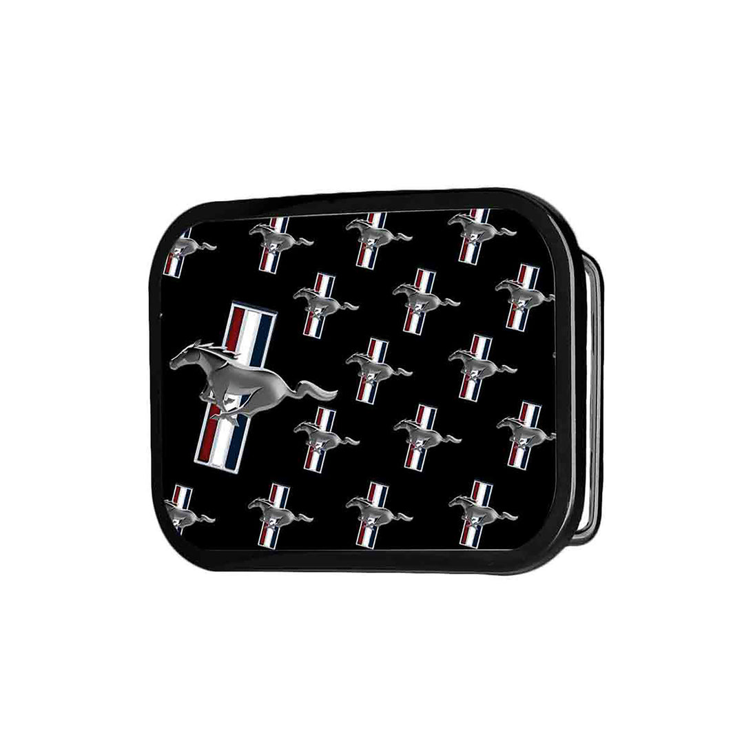 Ford Mustang Repeat Black Belt Buckle