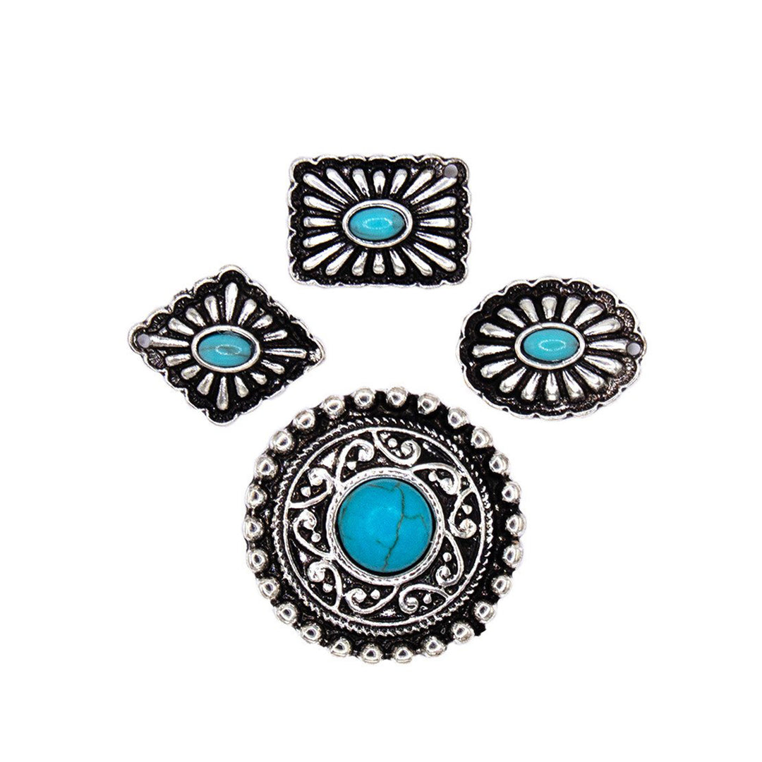 Turquoise Concho Tack Pins