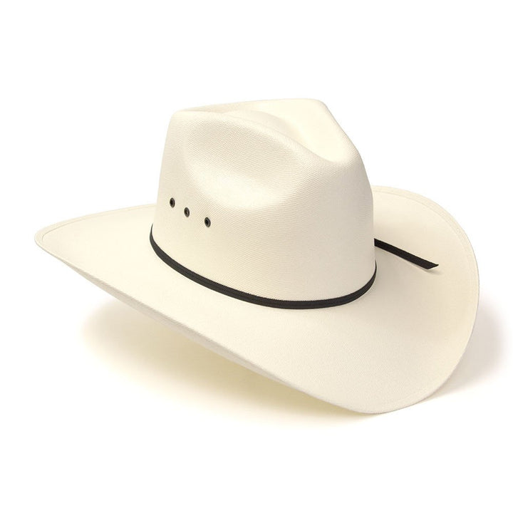 Natural Straw Western Pinch Front Hat