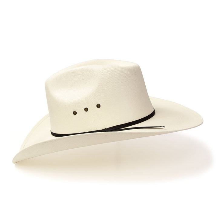 Natural Straw Western Pinch Front Hat