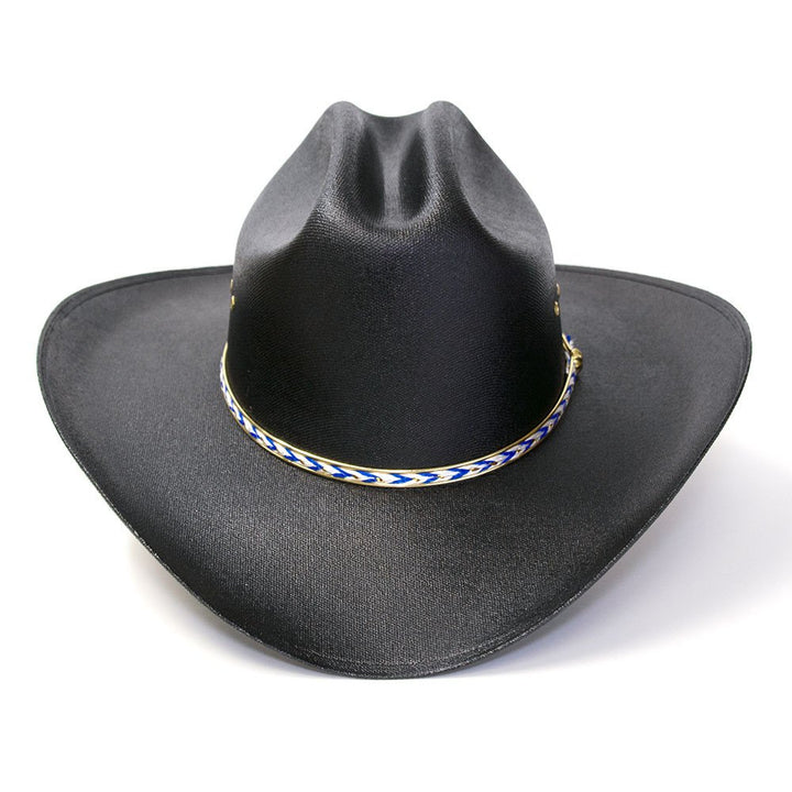 Black Straw Western Cattleman Hat