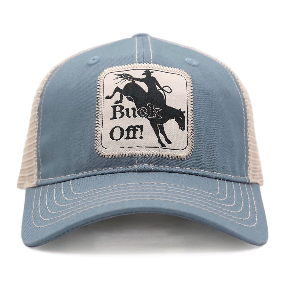 Blue "Buck Off" Trucker Cap