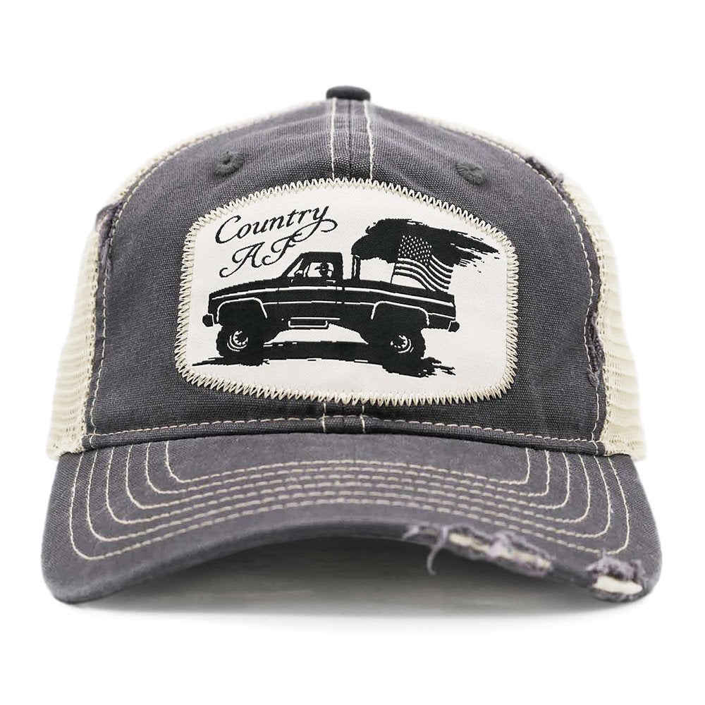 Asphalt "Country AF" Trucker Cap