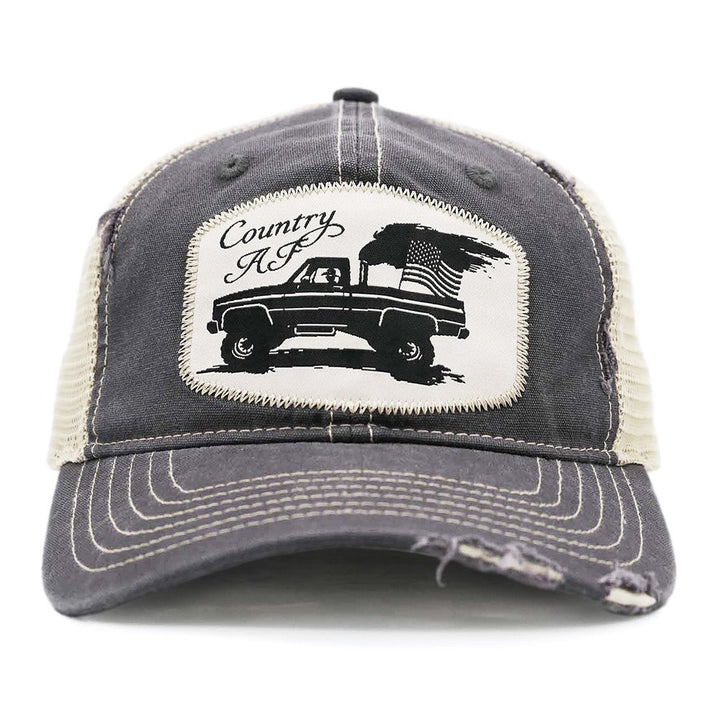 Asphalt "Country AF" Trucker Cap