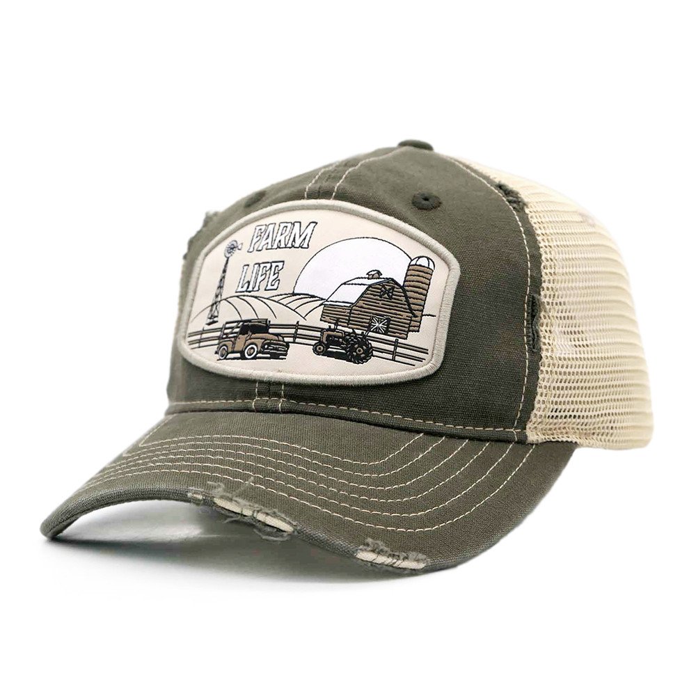 Green "Farm Life" Trucker Cap