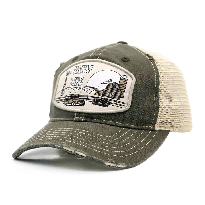 Green "Farm Life" Trucker Cap