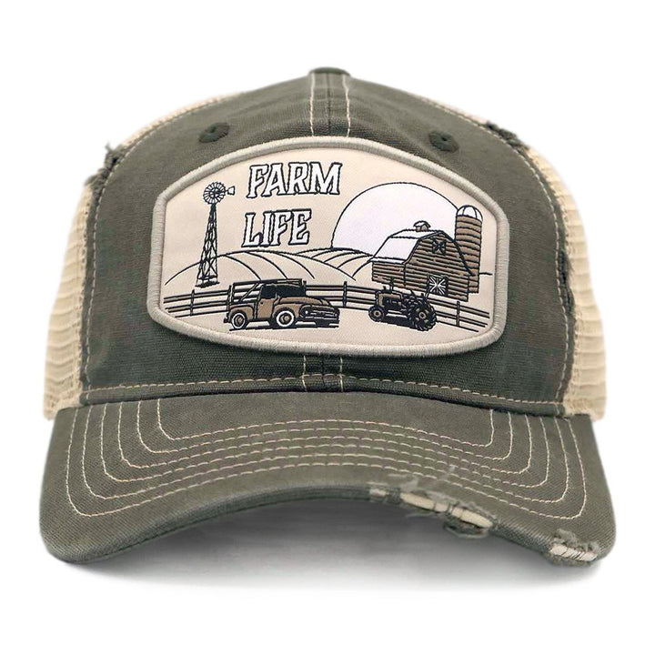 Green "Farm Life" Trucker Cap