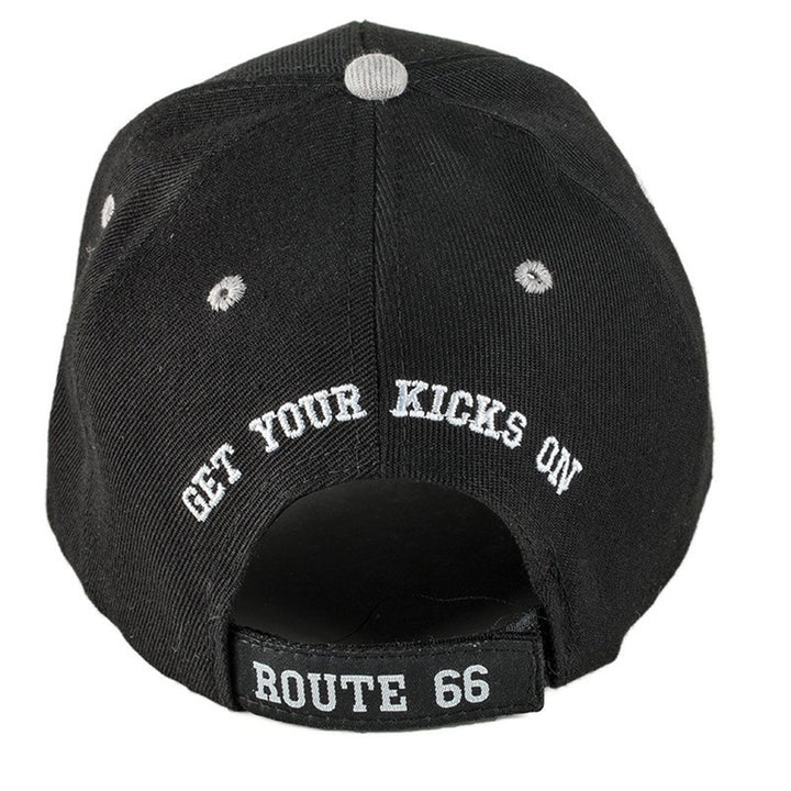 Black Western Trucker Cap with Embroidered Rt 66
