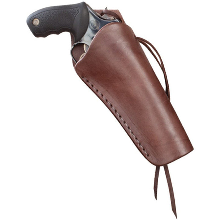 Chocolate Smooth Leather Cross Draw Holster - Left Handed