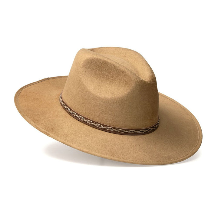 Pinch Front Flat Brim Fashion Hat