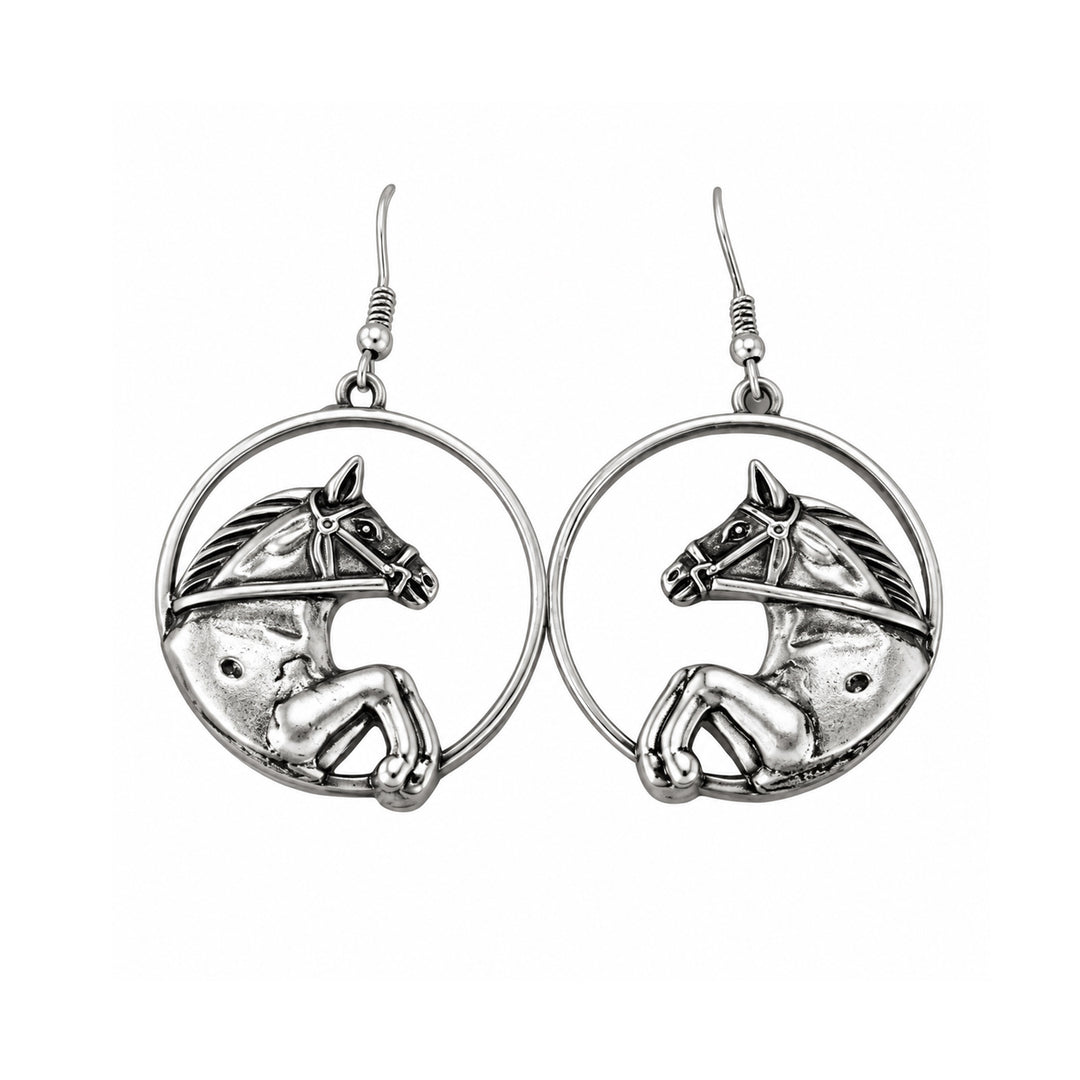 Jumping Horse Dangle Earrings