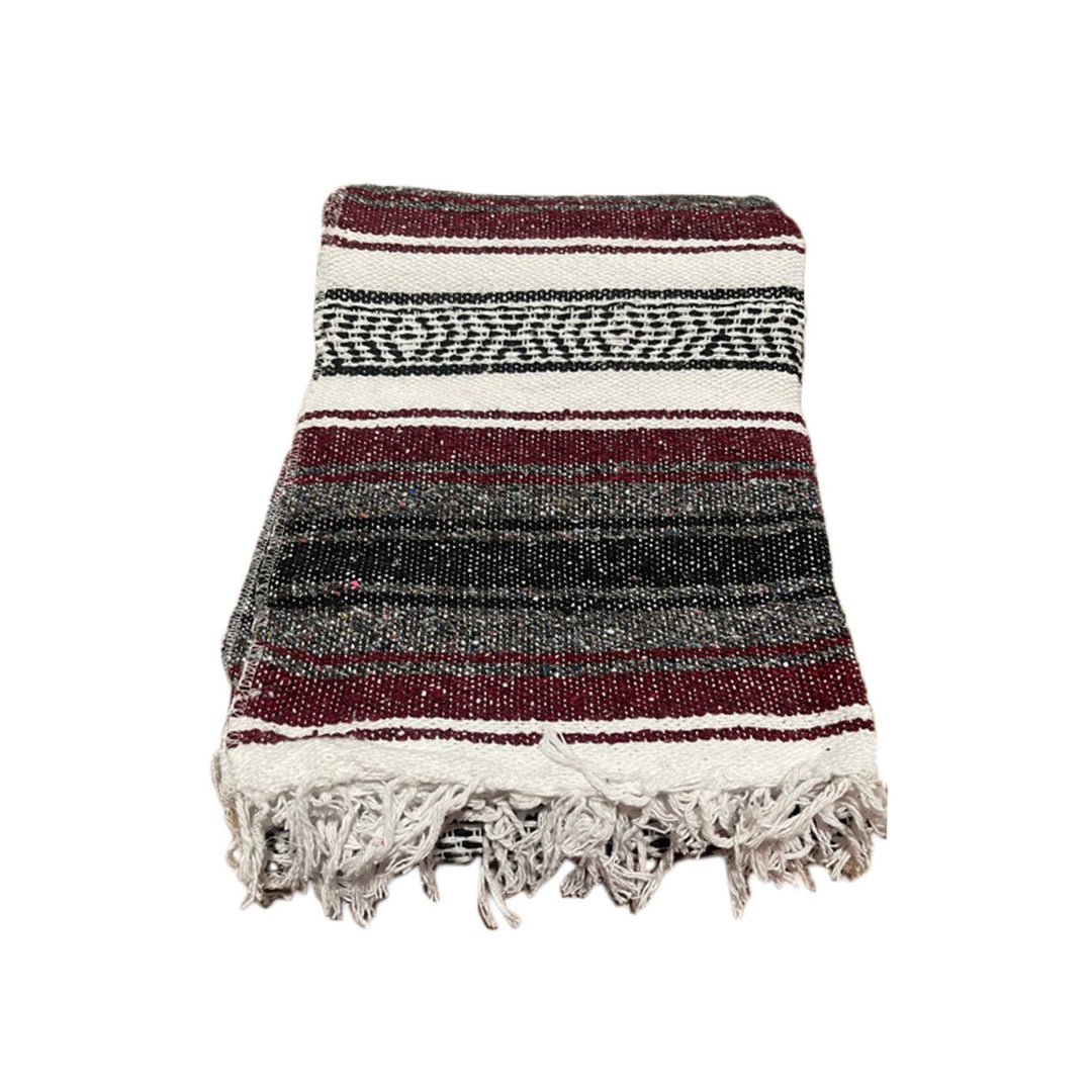 Classic Falsa Blanket in Maroon/Burgundy