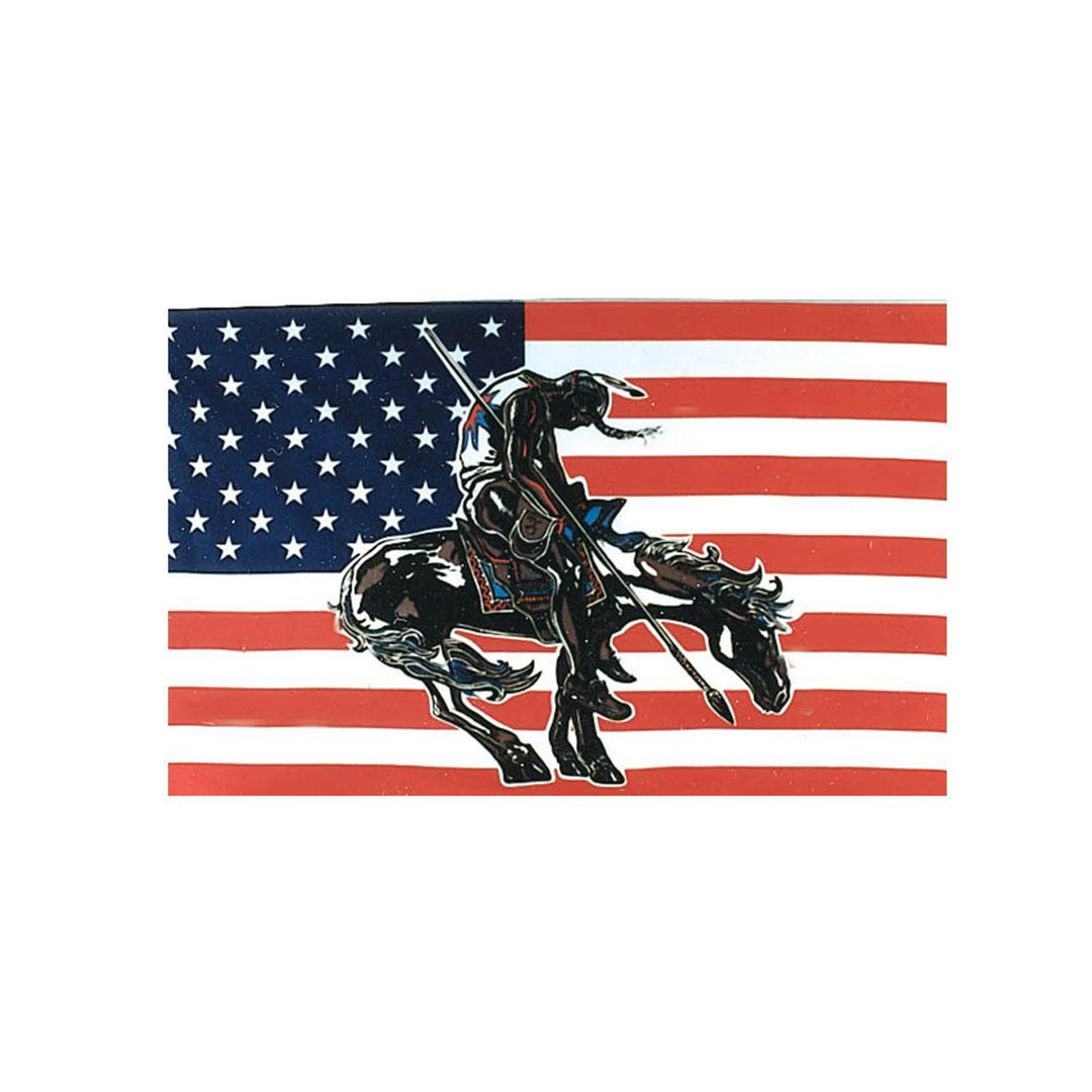 3 ft x 5 ft End of Trail on American Flag