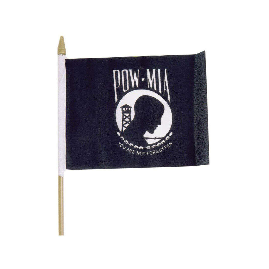 4 in x 6 in POW MIA Stick Flag