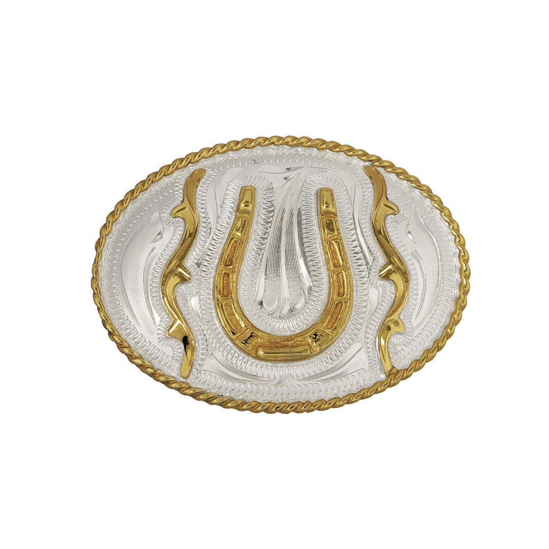Horseshoe German Silver Belt Buckle