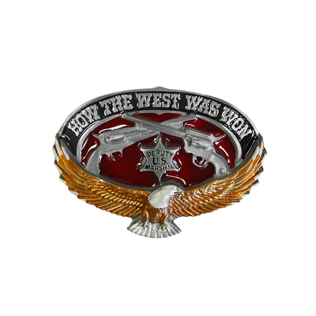 How the West Was Won Belt Buckle