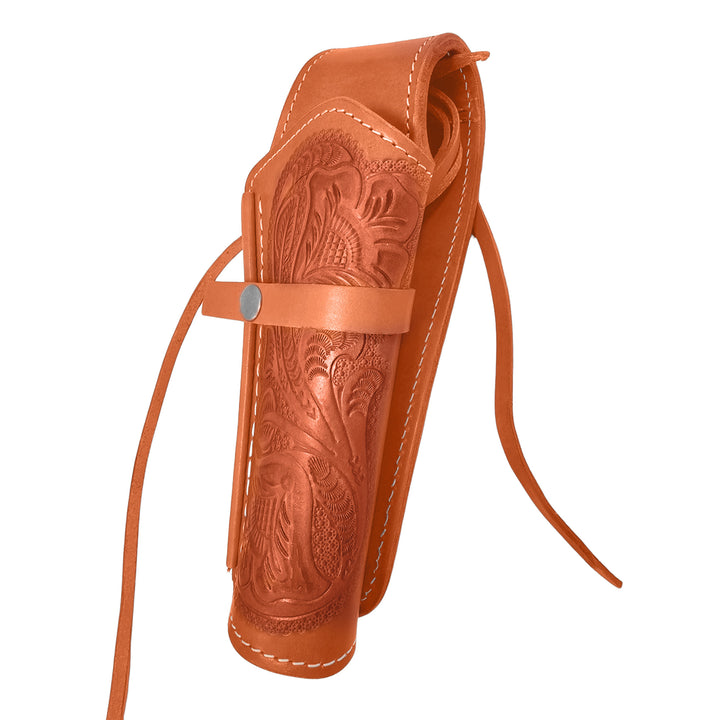 Natural .38 Caliber Tooled Leather Holster