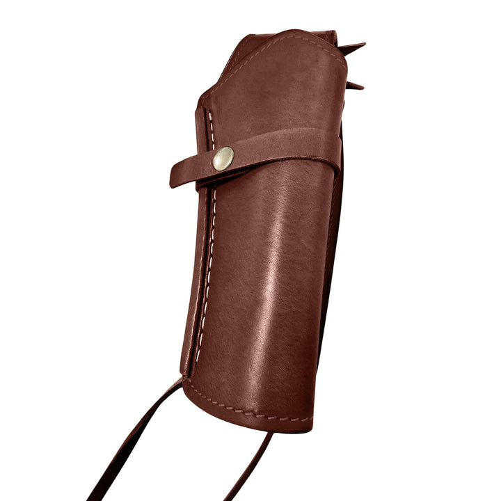 Chocolate .38 Caliber Smooth Leather Holster