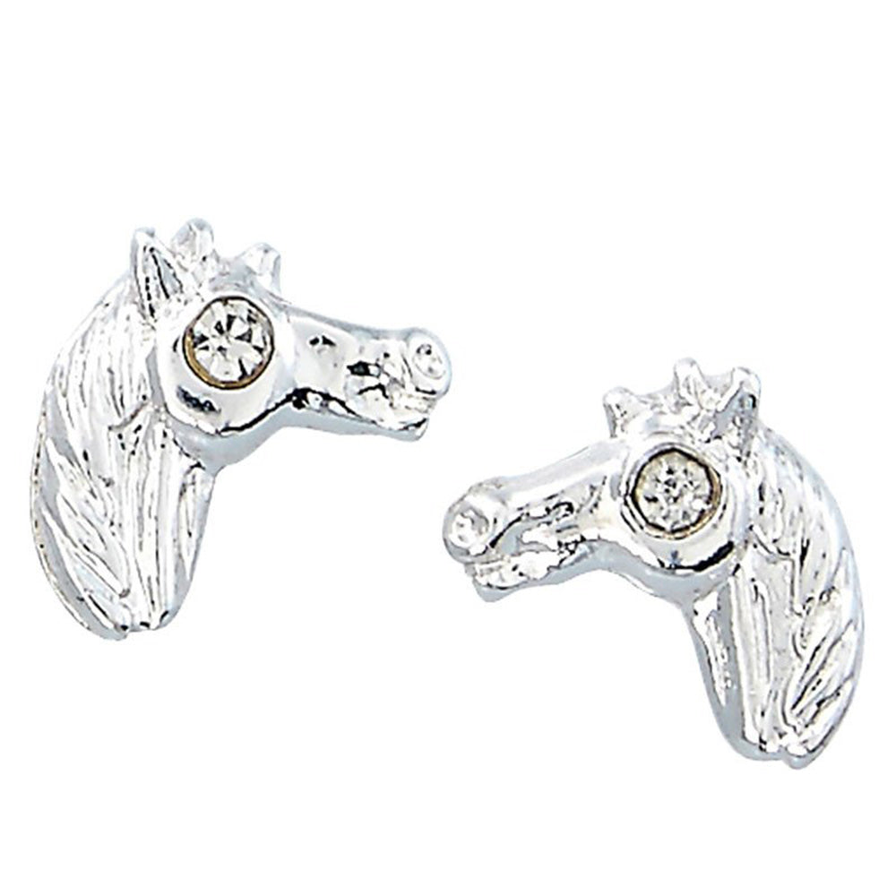 Horse Head Earrings in Cowboy Hat Gift Box