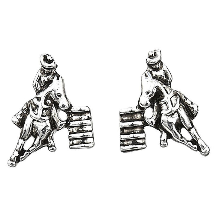 Barrel Racer Earrings in Cowboy Hat Gift Box
