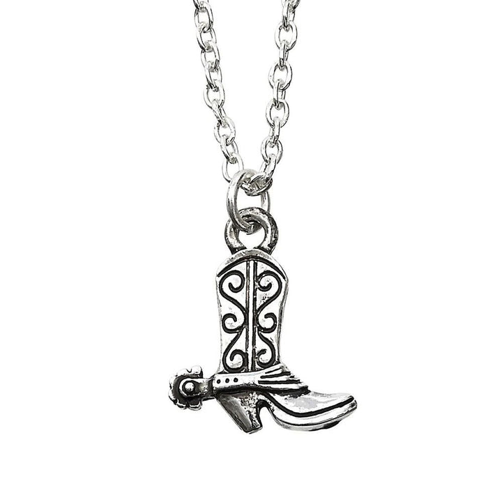 Cowboy Boot Necklace in Cowboy Hat Gift Box