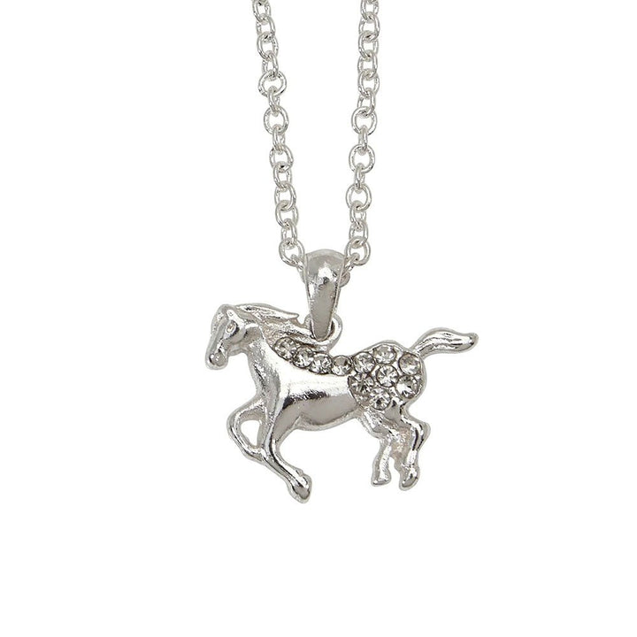 Galloping Horse Necklace in Cowboy Hat Gift Box