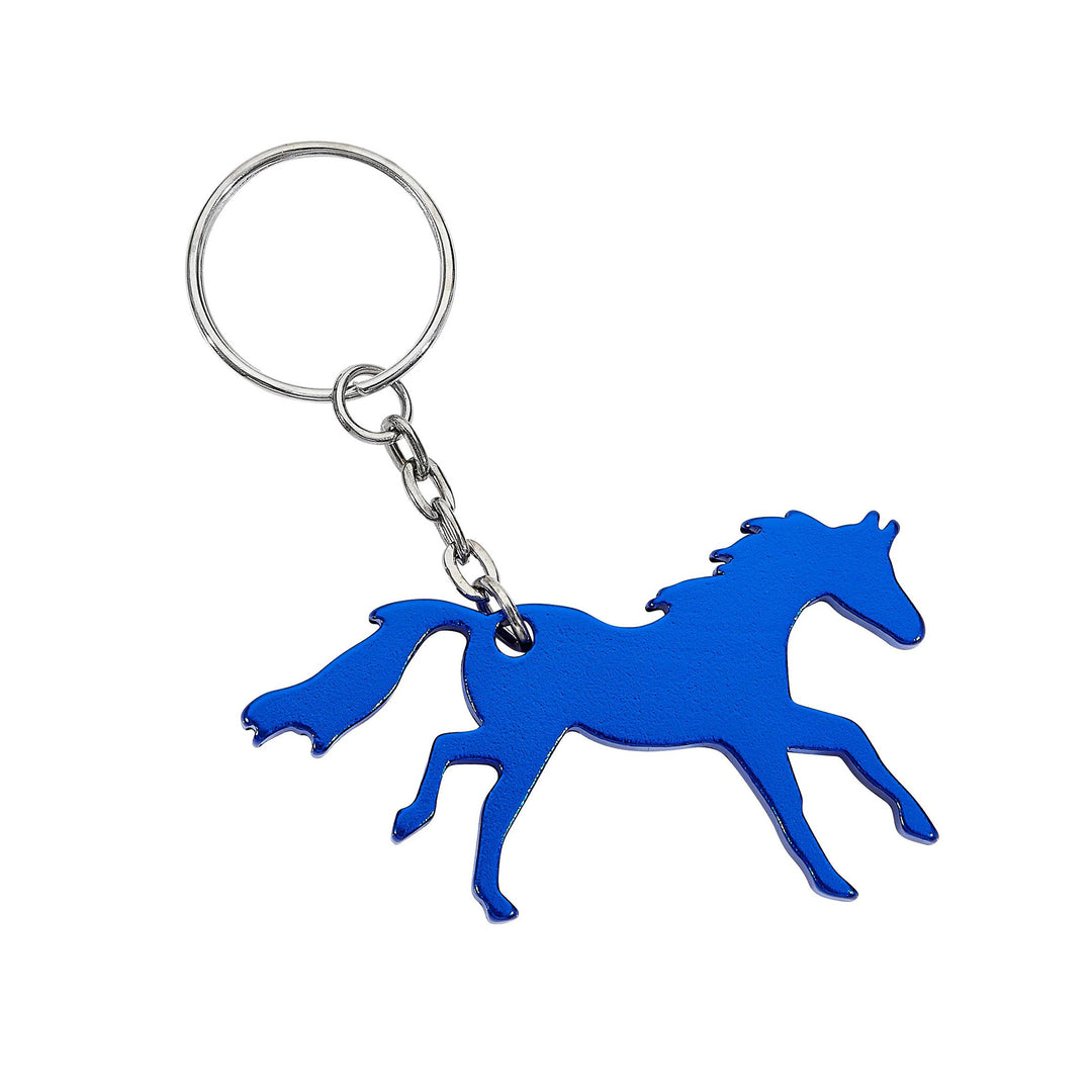 Running Horse Keychain - Blue